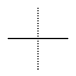 Weak vertical lens and strong horizontal lens