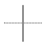 Strong vertical lens and weak horizontal lens